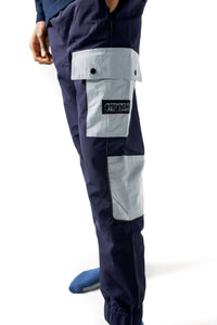 Tactical Cropped Track Pant - Navy