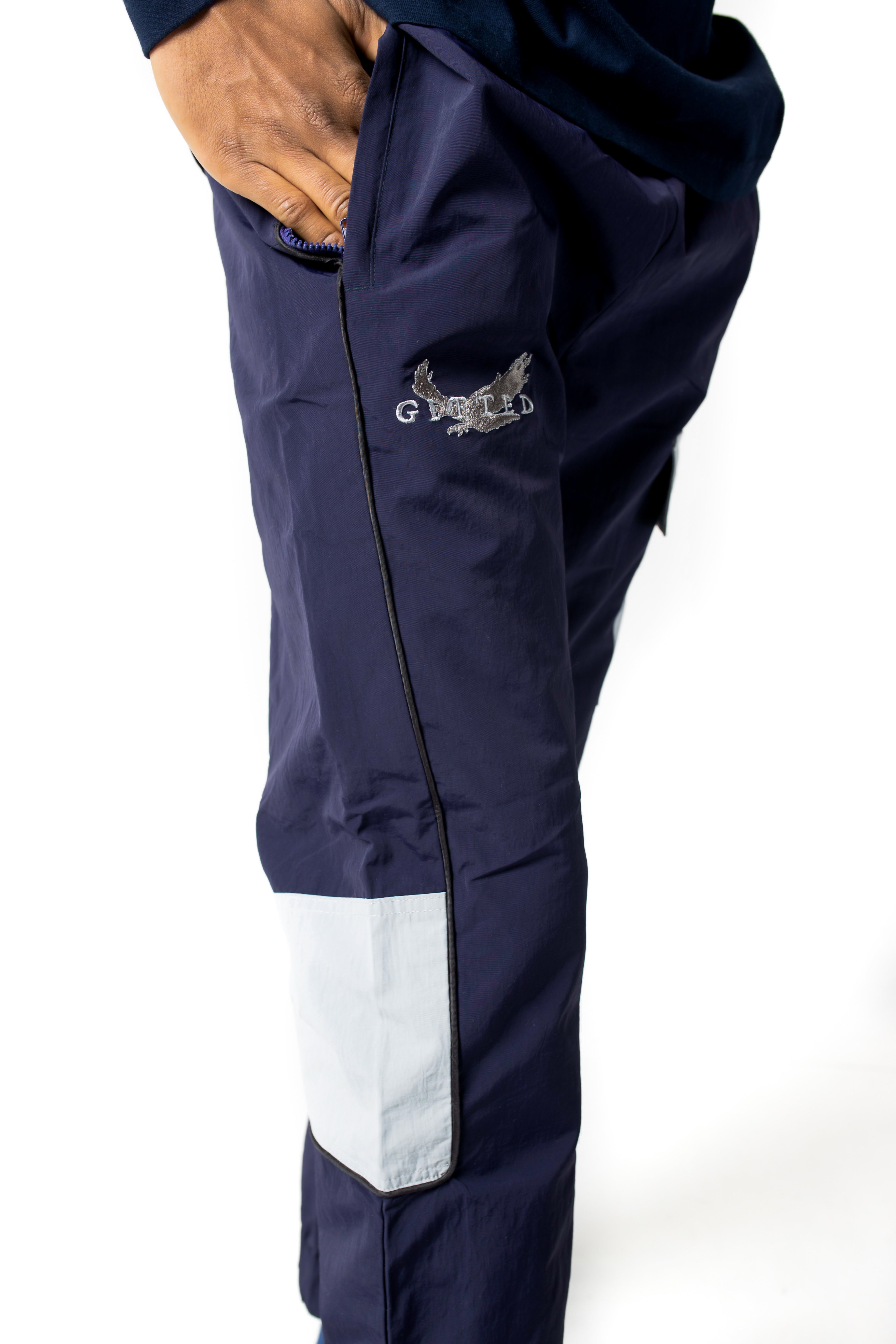 Tactical Cropped Track Pant - Navy